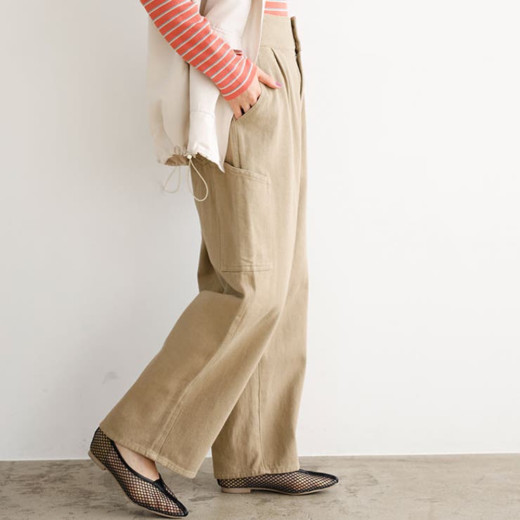 ハイウエストワイドカーゴパンツ | GeeRA | 詳細画像10 