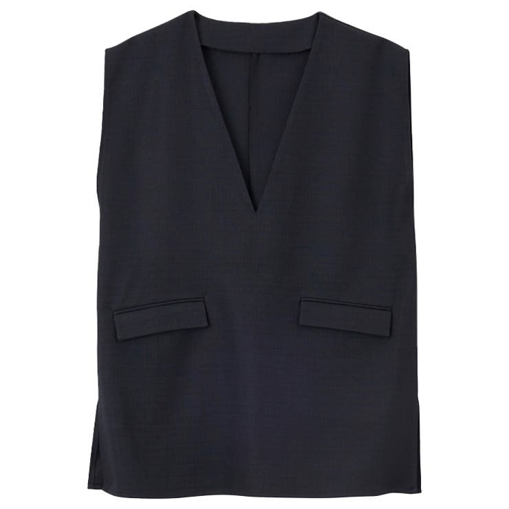 専用　新規追加 リネンライクスラブプルオーバーベスト[品番：GERW0010157