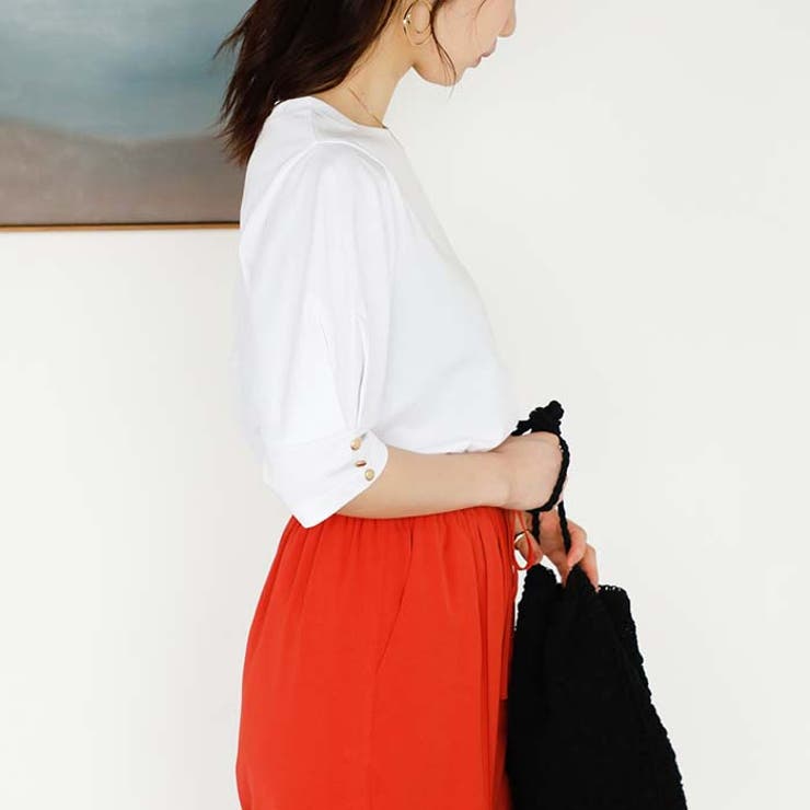 綿混素材タックスリーブＴシャツ＜夏服＞ | GeeRA | 詳細画像24 