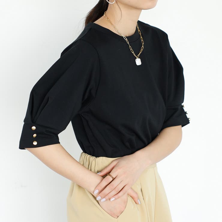 綿混素材タックスリーブＴシャツ＜夏服＞ | GeeRA | 詳細画像37 