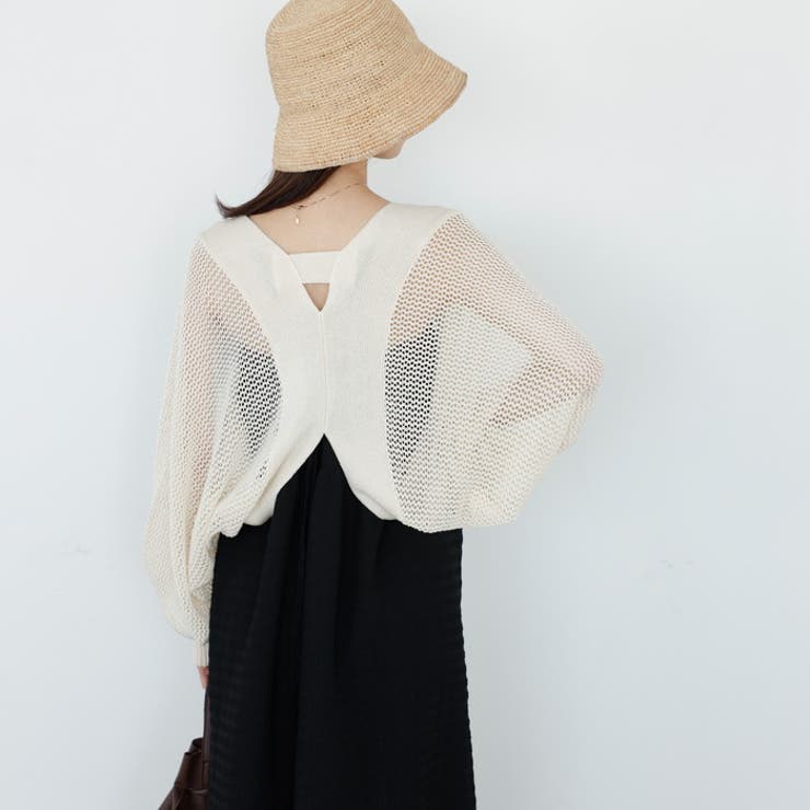 バックオープンサマーメッシュボレロ | GeeRA | 詳細画像10 
