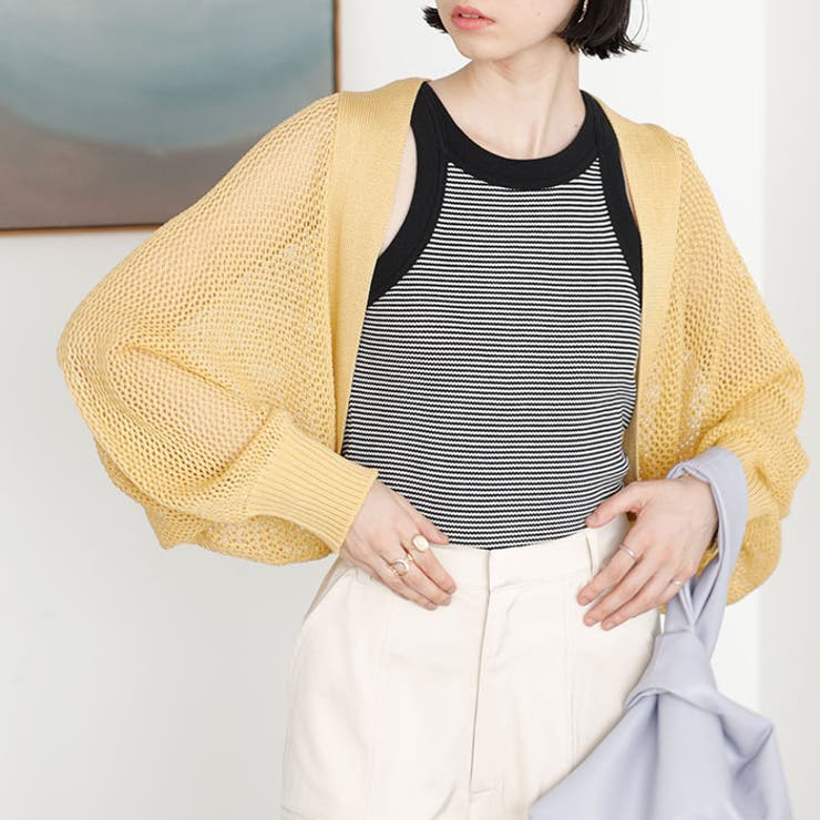 バックオープンサマーメッシュボレロ | GeeRA | 詳細画像11 