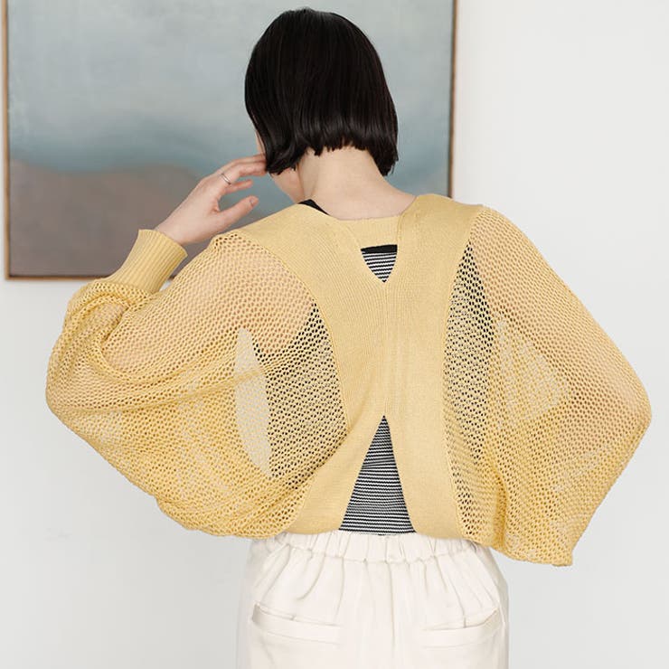 バックオープンサマーメッシュボレロ | GeeRA | 詳細画像17 