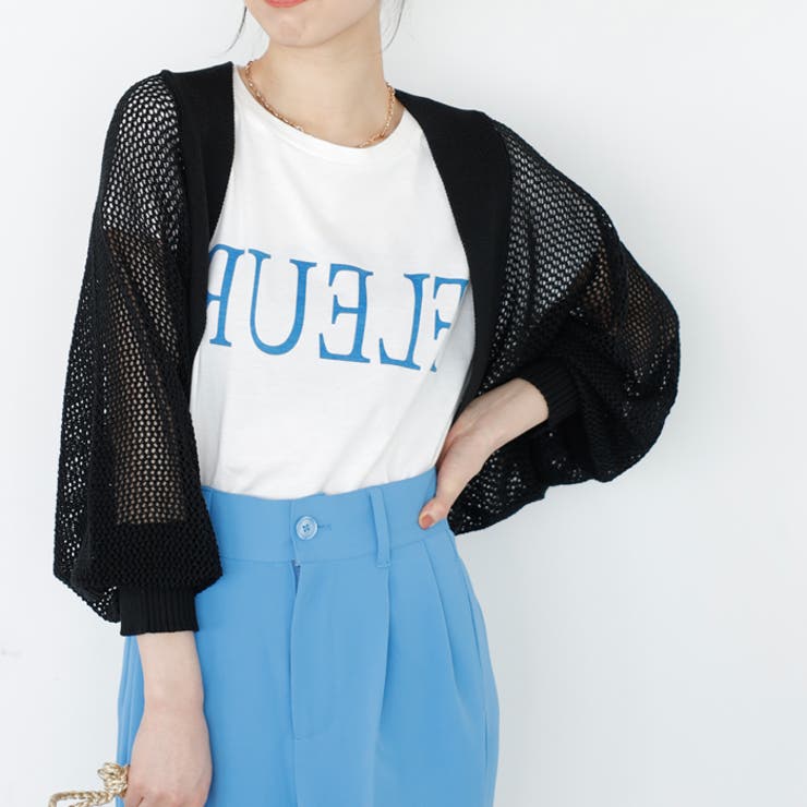 バックオープンサマーメッシュボレロ | GeeRA | 詳細画像26 