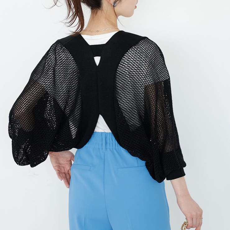 バックオープンサマーメッシュボレロ | GeeRA | 詳細画像31 