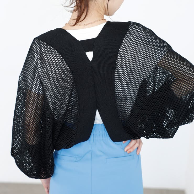 バックオープンサマーメッシュボレロ | GeeRA | 詳細画像32 