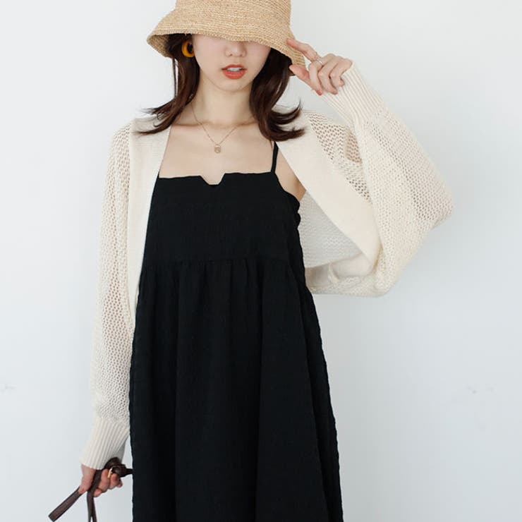 バックオープンサマーメッシュボレロ | GeeRA | 詳細画像5 