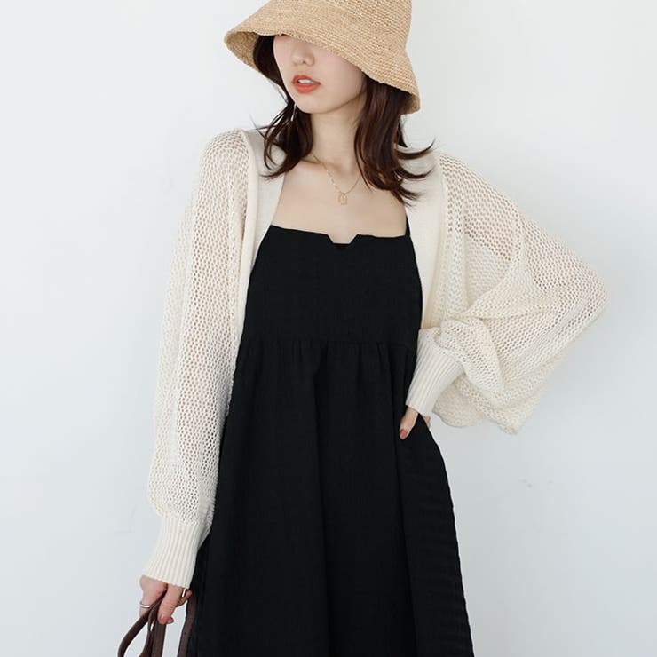 バックオープンサマーメッシュボレロ | GeeRA | 詳細画像6 