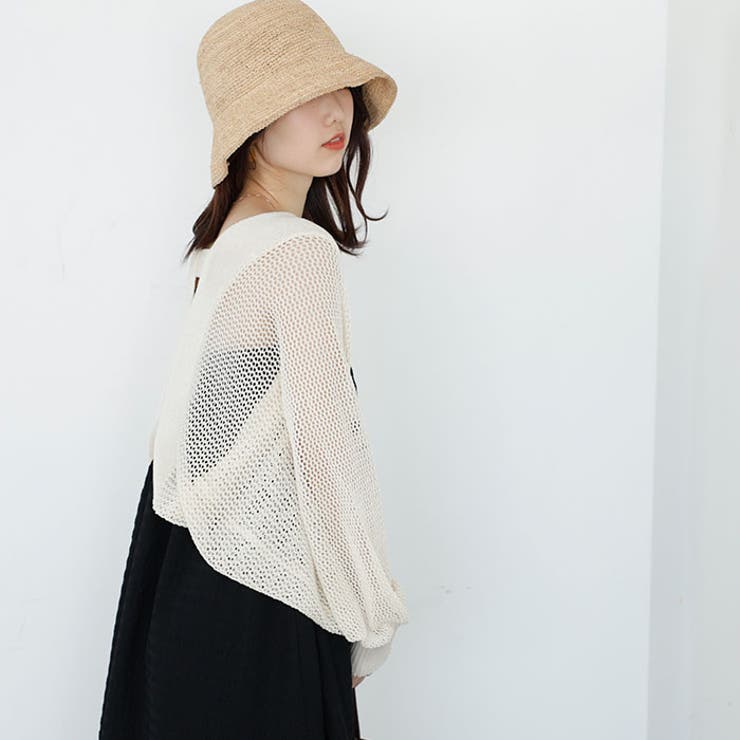 バックオープンサマーメッシュボレロ | GeeRA | 詳細画像8 