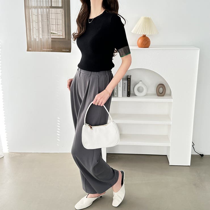 袖口シアーサマーリブニット | GeeRA | 詳細画像12 