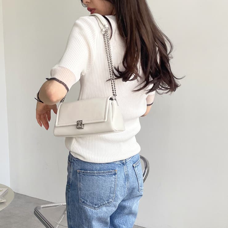 袖口シアーサマーリブニット | GeeRA | 詳細画像30 