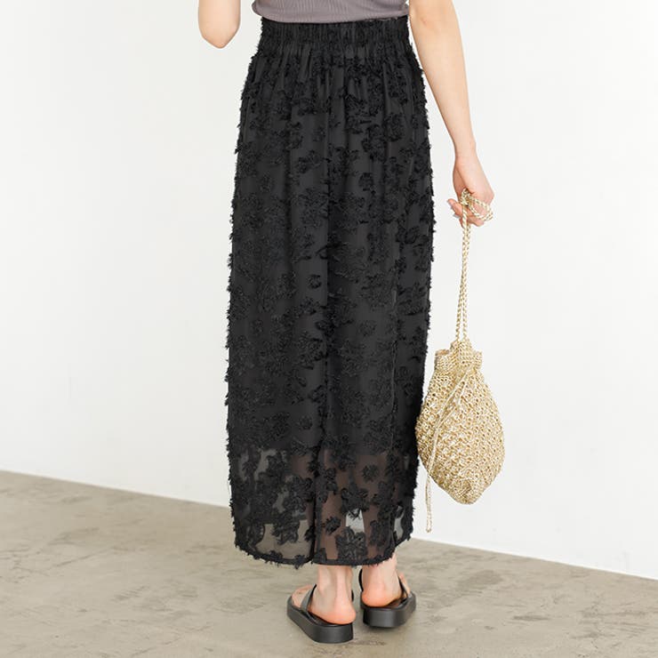 フリンジシアージャカードタイトスカート | GeeRA | 詳細画像16 