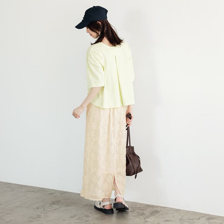 フリンジシアージャカードタイトスカート | GeeRA | 詳細画像10 