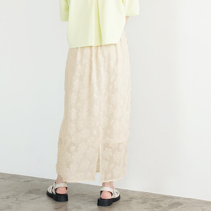 フリンジシアージャカードタイトスカート | GeeRA | 詳細画像5 