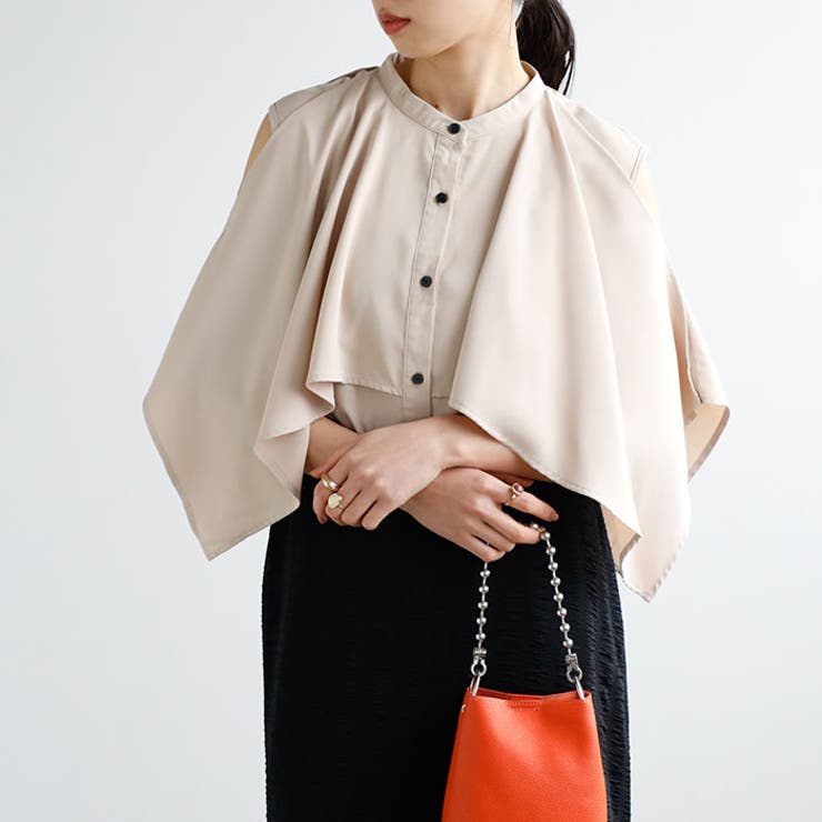 マルチウェイケープデザインブラウス | GeeRA | 詳細画像13 