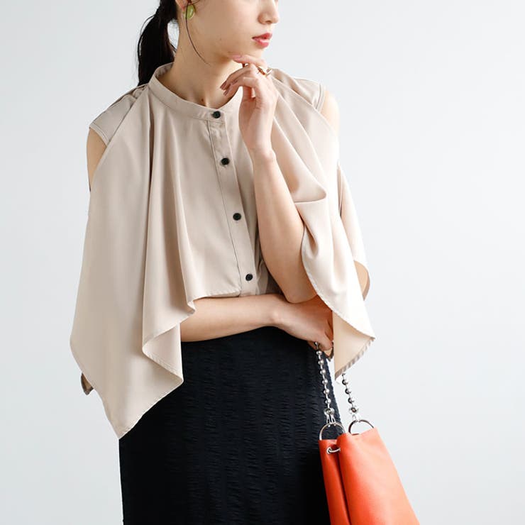 マルチウェイケープデザインブラウス | GeeRA | 詳細画像15 