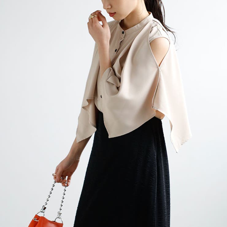 マルチウェイケープデザインブラウス | GeeRA | 詳細画像18 