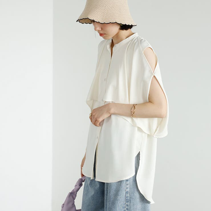 マルチウェイケープデザインブラウス | GeeRA | 詳細画像5 