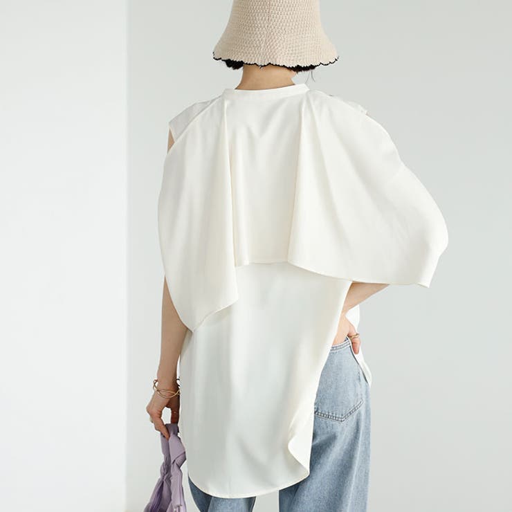 マルチウェイケープデザインブラウス | GeeRA | 詳細画像6 