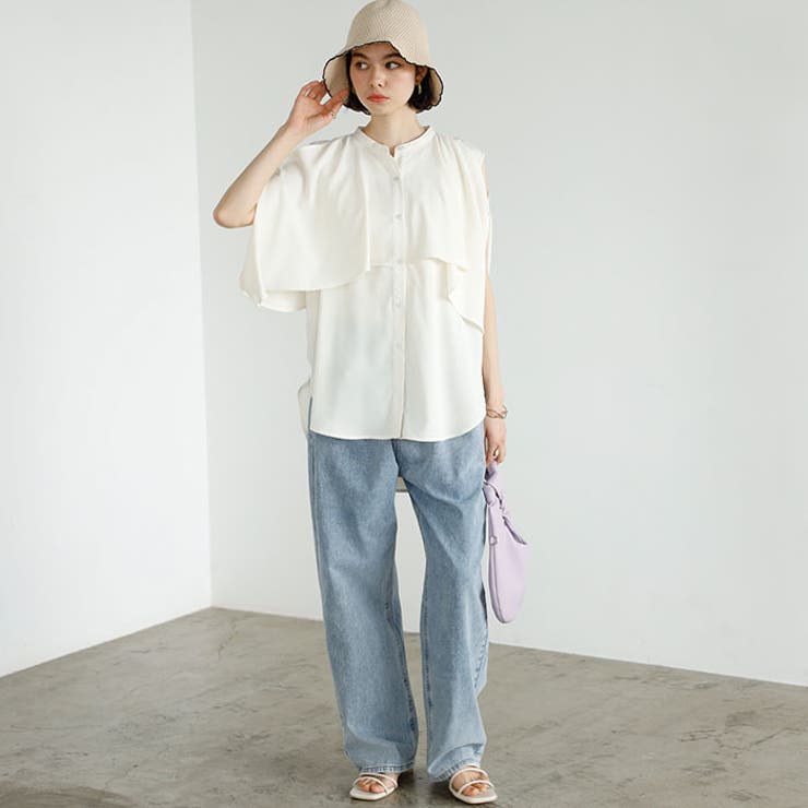 マルチウェイケープデザインブラウス | GeeRA | 詳細画像7 