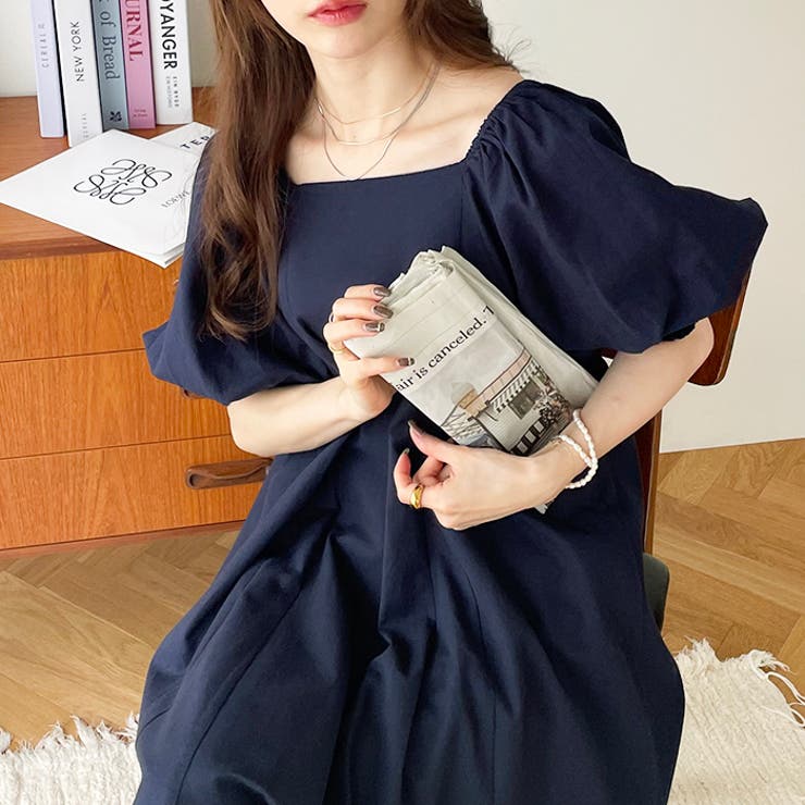 スクエアネックロングワンピース＜夏服＞ | GeeRA | 詳細画像13 