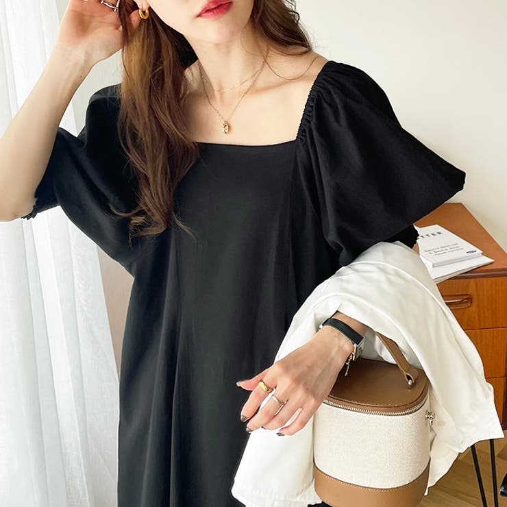 スクエアネックロングワンピース＜夏服＞ | GeeRA | 詳細画像21 