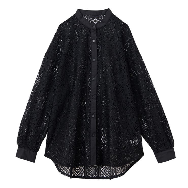 Saint Laurent 総レースラメニット シースルー 於か レース