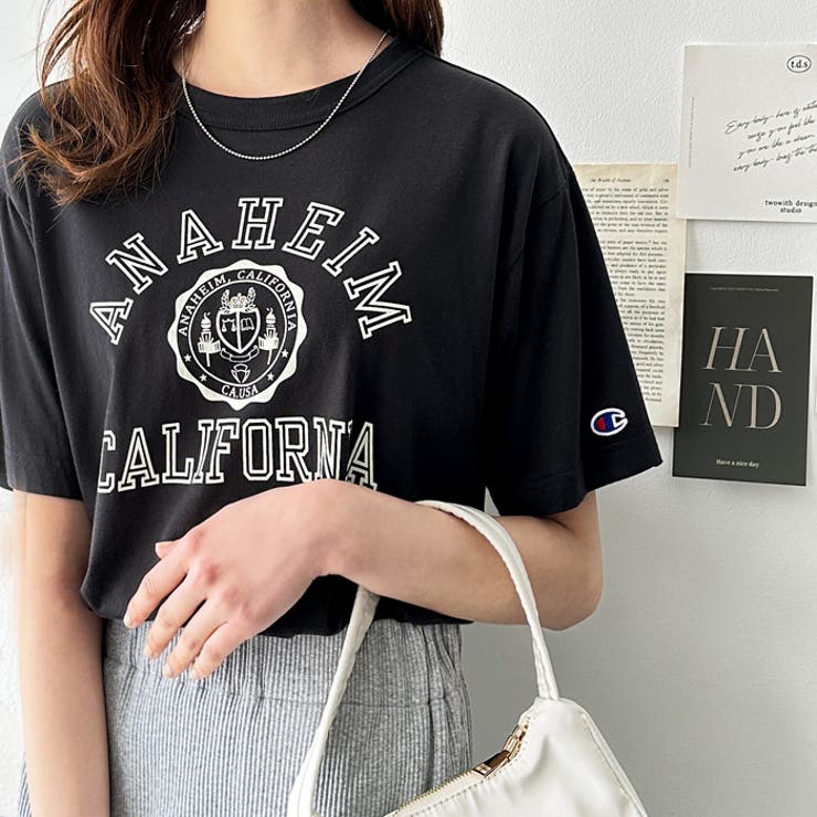 ブラック×カレッジ | 【ｃｈａｍｐｉｏｎ】ロゴＴシャツ | GeeRA