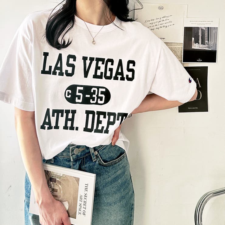 オフ白×３段ロゴ | 【ｃｈａｍｐｉｏｎ】ロゴＴシャツ | GeeRA