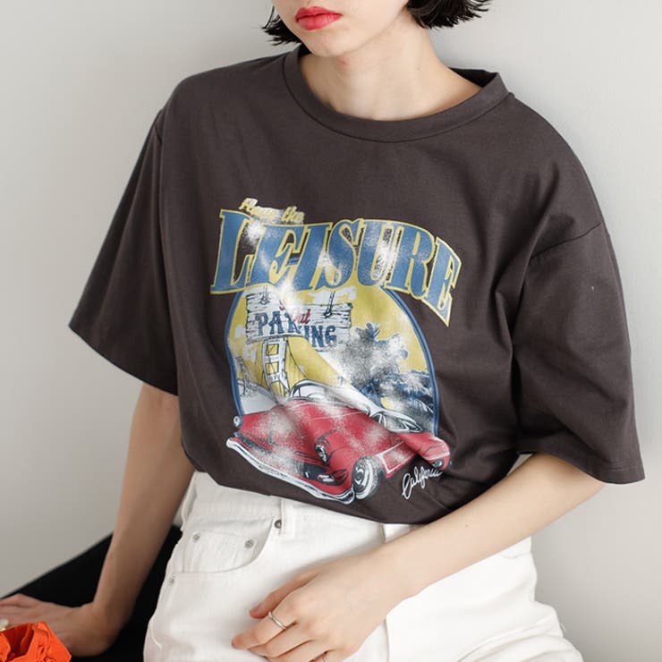 ロックプリントルーズＴシャツ＜夏服＞[品番：GERW0010234]｜GeeRA