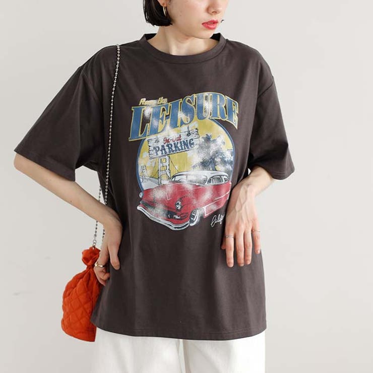 ロックプリントルーズＴシャツ＜夏服＞[品番：GERW0010234]｜GeeRA