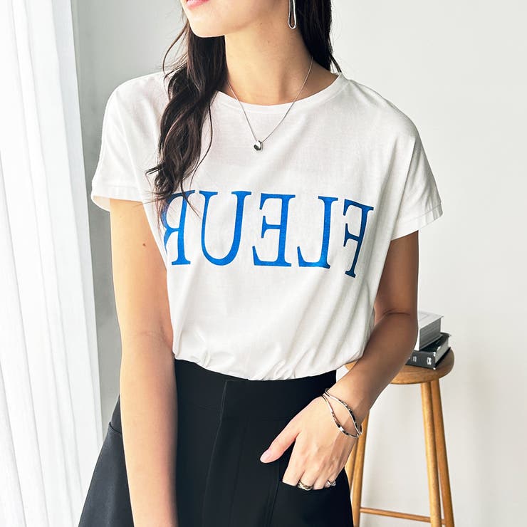 フレンチスリーブプリントロゴＴシャツ | GeeRA | 詳細画像5 