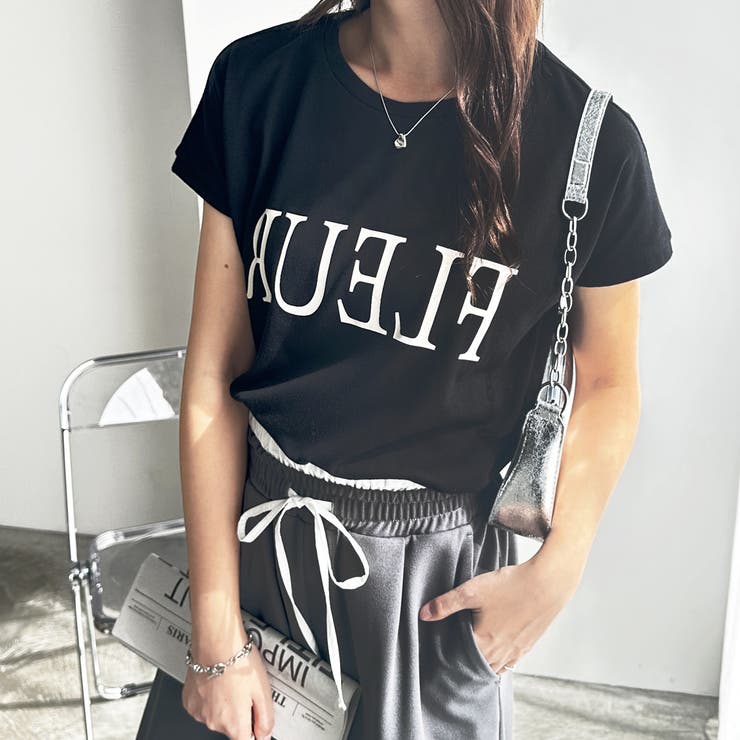 フレンチスリーブプリントロゴＴシャツ | GeeRA | 詳細画像11 