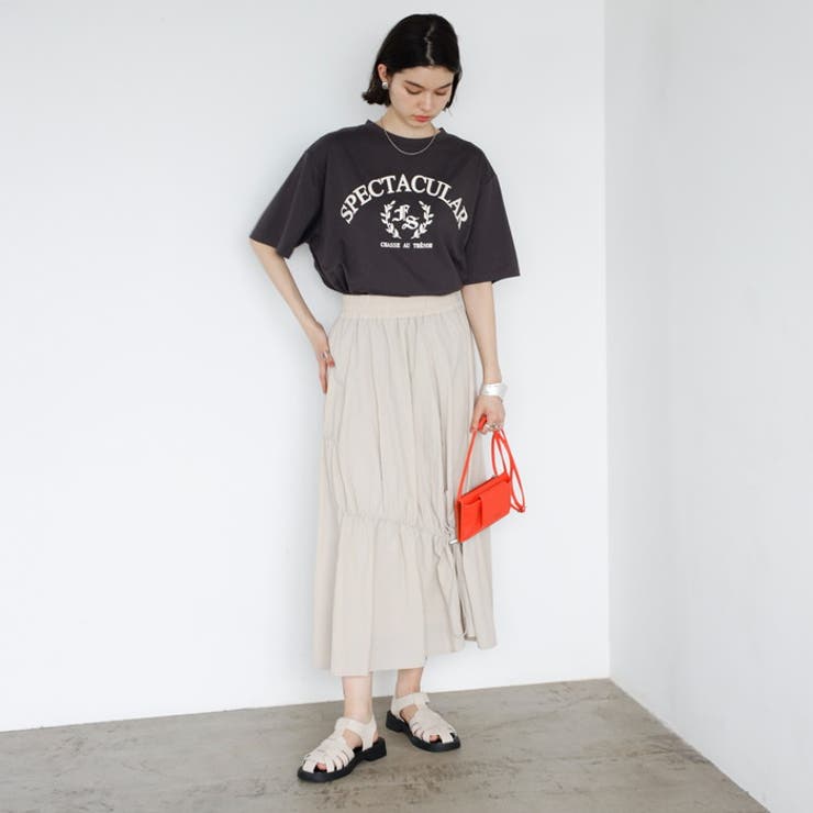 ラメロゴプリントＴシャツ＜夏服＞ | GeeRA | 詳細画像11 