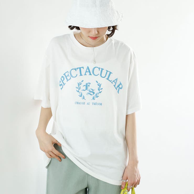 ラメロゴプリントＴシャツ＜夏服＞ | GeeRA | 詳細画像3 