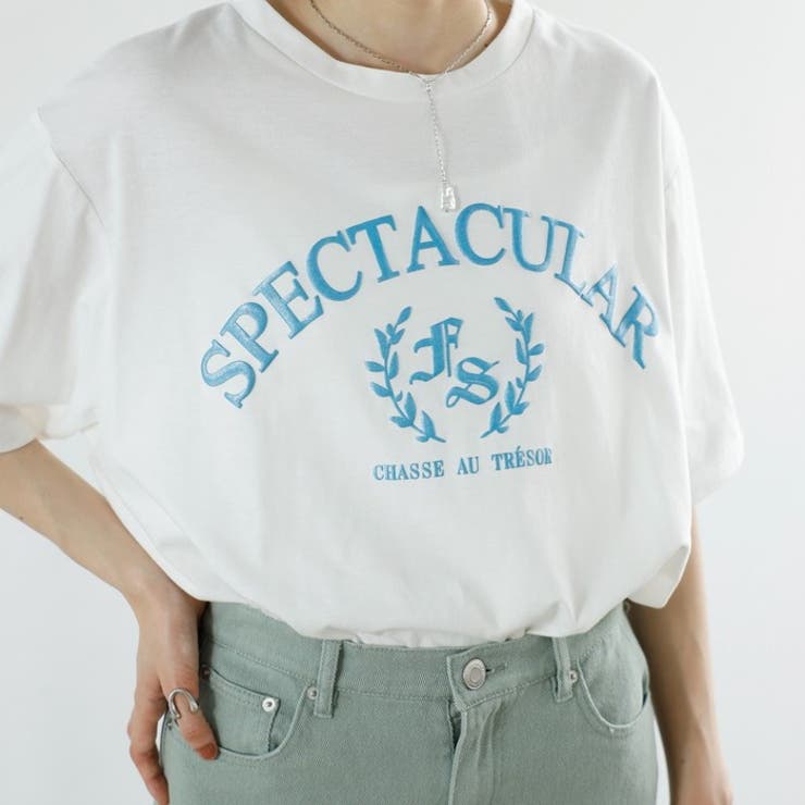 ラメロゴプリントＴシャツ＜夏服＞ | GeeRA | 詳細画像6 