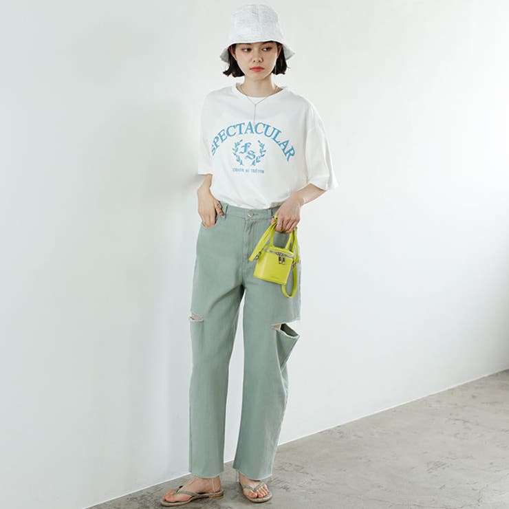 ラメロゴプリントＴシャツ＜夏服＞ | GeeRA | 詳細画像8 