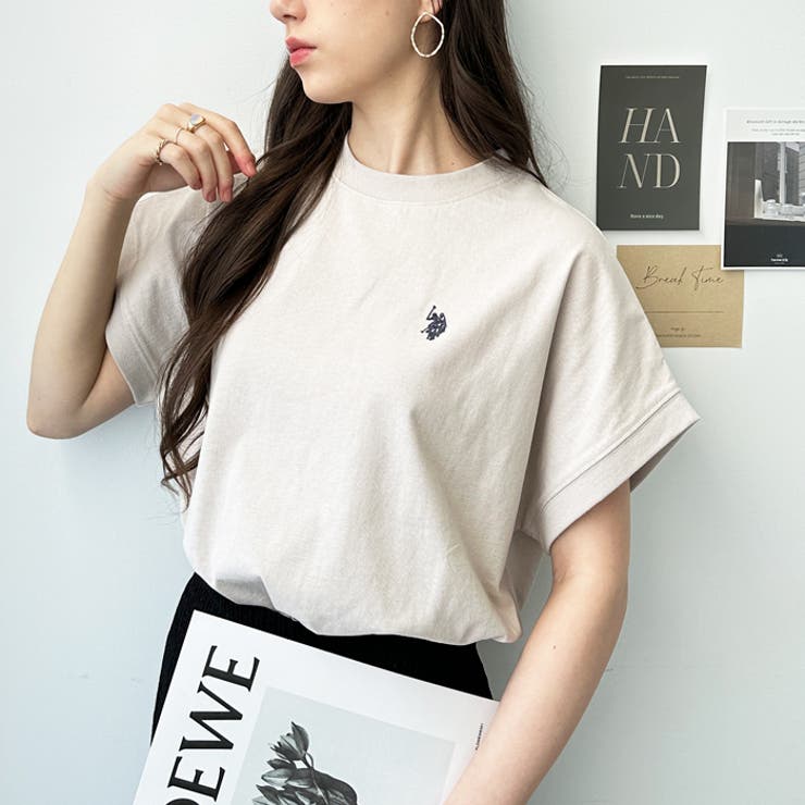 SAINT LAURENT フレンチスリーブTシャツ　渋谷リンカン購入正規品 綿100％ VネックフレンチスリーブTシャツ 通販【ニッセン】