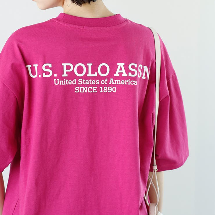 オフホワイト】【Ｕ．Ｓ． ＰＯＬＯ ＡＳＳＮ．】バックロゴＴシャツ