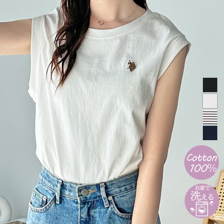 【Ｕ．Ｓ． ＰＯＬＯ ＡＳＳＮ．】ノースリーブＴシャツ | GeeRA | 詳細画像1 