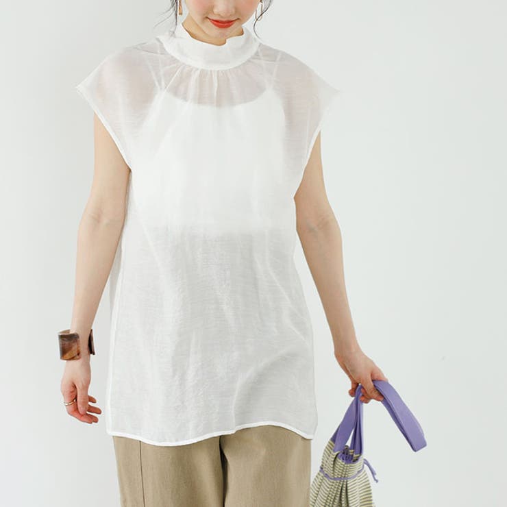 前後２ＷＡＹフレンチ袖ボウタイブラウス | GeeRA | 詳細画像10 