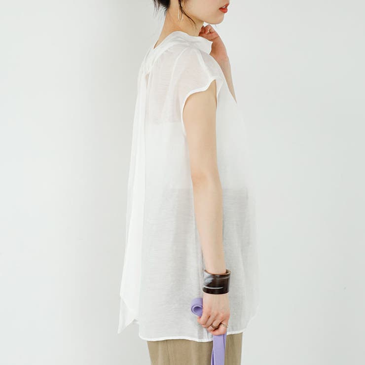 前後２ＷＡＹフレンチ袖ボウタイブラウス | GeeRA | 詳細画像11 