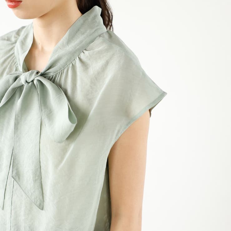 前後２ＷＡＹフレンチ袖ボウタイブラウス | GeeRA | 詳細画像7 