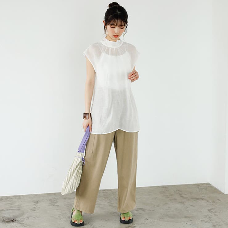 前後２ＷＡＹフレンチ袖ボウタイブラウス | GeeRA | 詳細画像8 