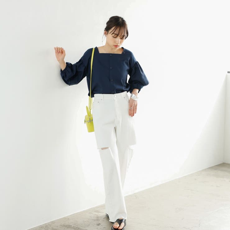 【セットアップ対応】タック袖ブラウス | GeeRA | 詳細画像9 