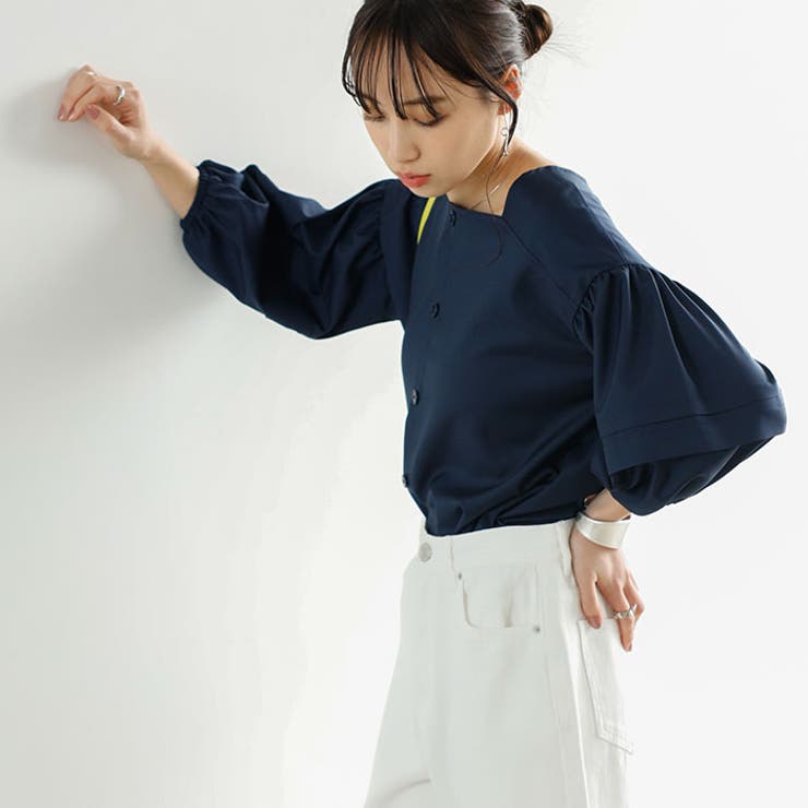 【セットアップ対応】タック袖ブラウス | GeeRA | 詳細画像12 