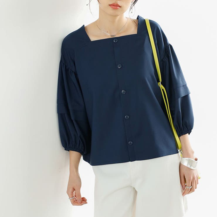 【セットアップ対応】タック袖ブラウス | GeeRA | 詳細画像14 