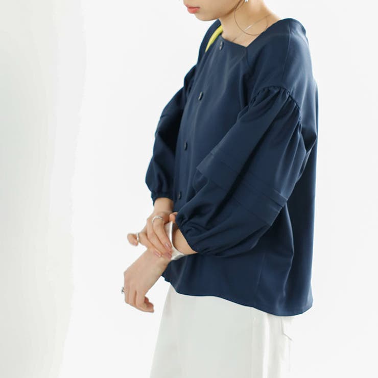 【セットアップ対応】タック袖ブラウス | GeeRA | 詳細画像15 