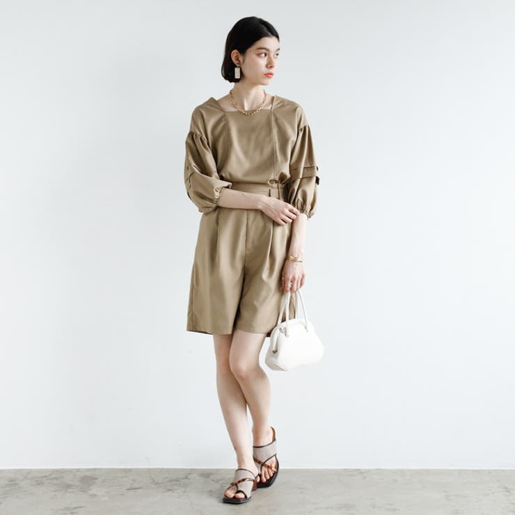 【セットアップ対応】タック袖ブラウス | GeeRA | 詳細画像2 