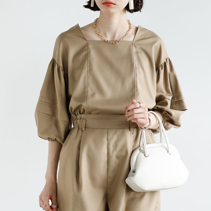 【セットアップ対応】タック袖ブラウス | GeeRA | 詳細画像5 